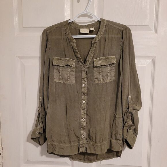 Chico's sequin utility tery top - Picture 4 of 10